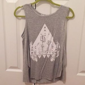 Threads Studio Cactus and Feathers Tank Top